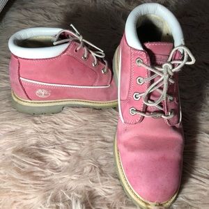 Pink Waterproof Timberlands